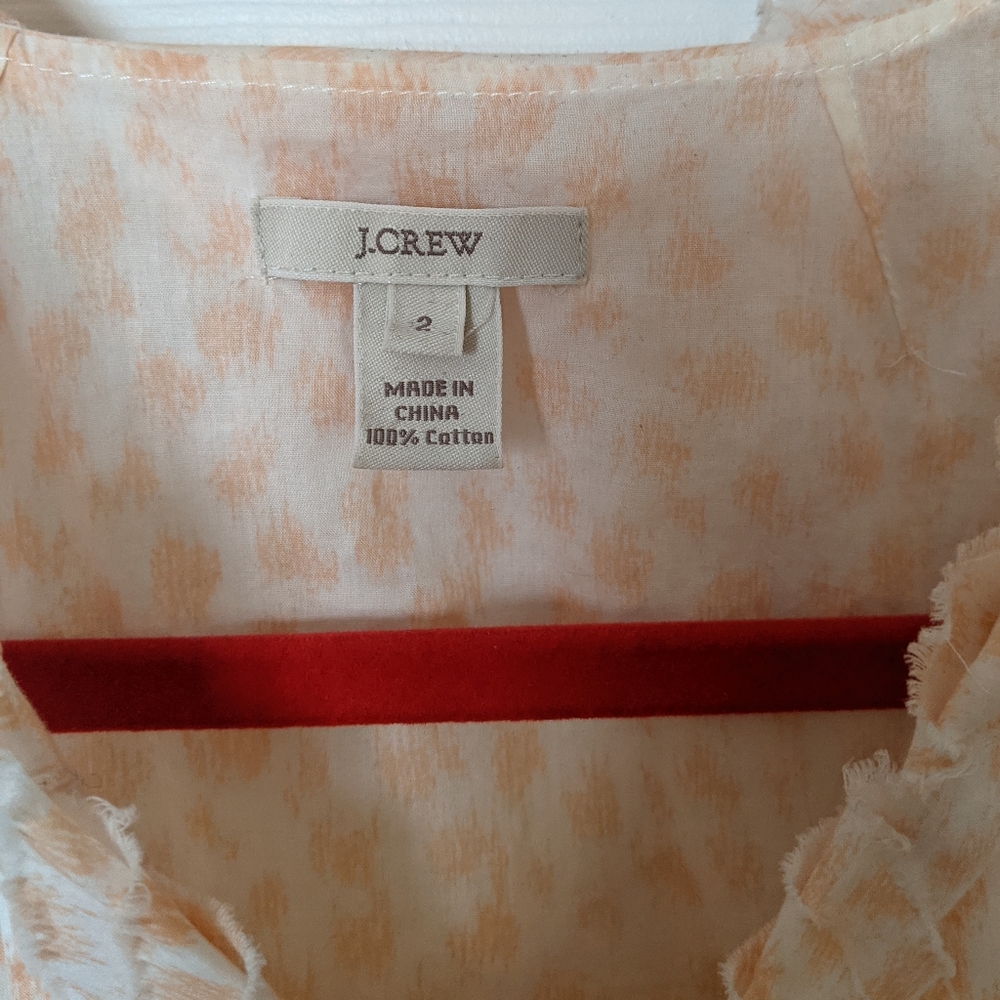 JCrew Sleeveless Ruffle Front Blouse - Picture 4 of 4